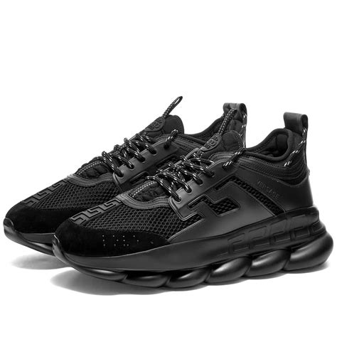 versace chain reaction sneakers black|versace chain reaction price.